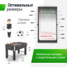 Игровой стол UNIX LINE Футбол - Кикер (140х74 cм) Black GTSFU140X74BK